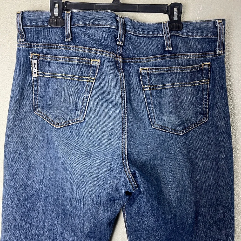 CINCH MEN'S WHITE LABEL DARK WASH RELAXED FIT STRAIGHT LEG JEAN